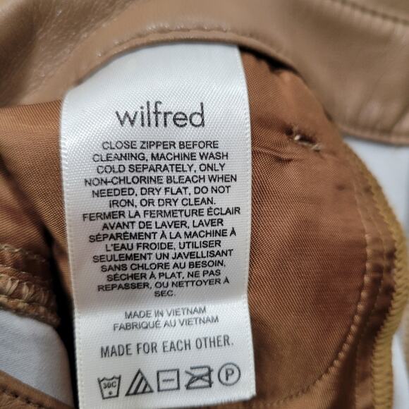 Aritzia Wilfred The Melina Pants High Rise Straight Leg Pants Size 00 - Picture 10 of 12